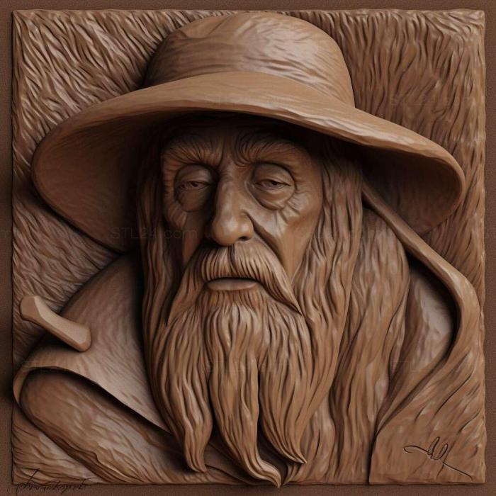 Characters (st gandalf 1, HERO_3865) 3D models for cnc